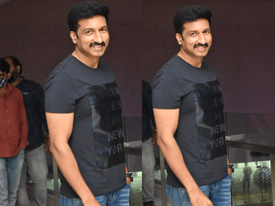 Actor Gopichand at Seetimaar Movie Promotions